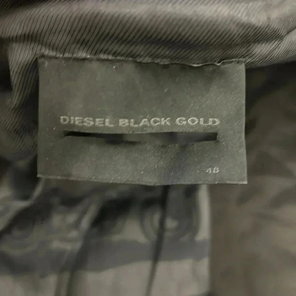 Diesel Black Gold Men's Navy Pea Coat - Picture 7 of 14